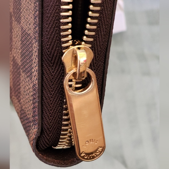 New Authentic Louis Vuitton Long Zippy Organizer Wallet Damier Ebene - Picture 5 of 11